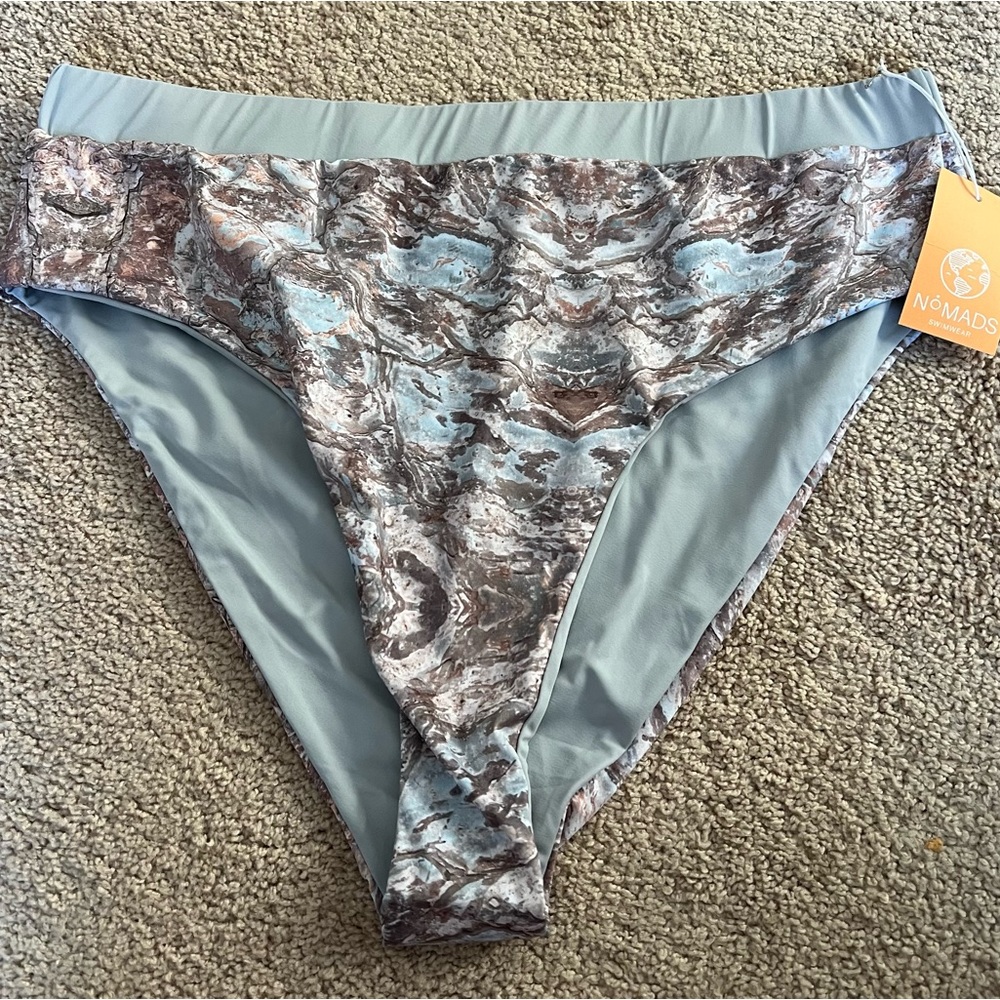 NEW marble print swim bottoms
